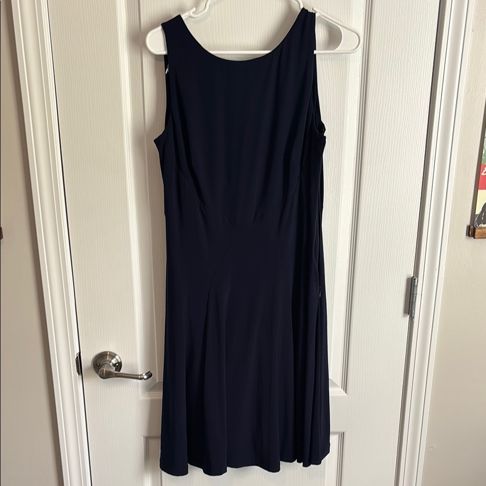 Lauren Ralph Lauren navy sleeveless dress